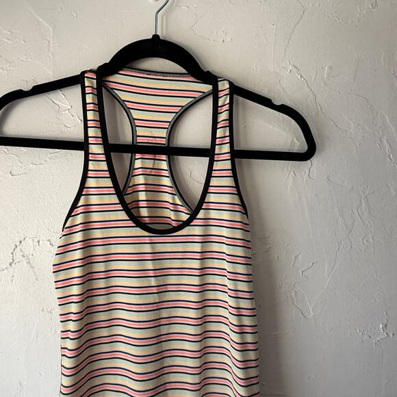 Lululemon Racerback Tank Top Striped Multicolor‎ Athletic Yoga Gym XS - Picture 5 of 7